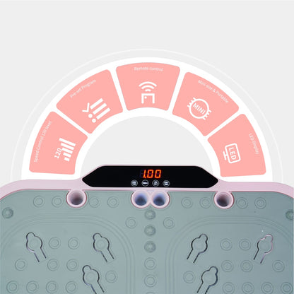 Vibration Plate Fitness Platform With Handle Whole Body Exercise Machine With 120 Speed Levels, Lymphatic Drainage, Fat Burning, And Weight Loss, Perfect For Women, Men, And Home Gym Exercise